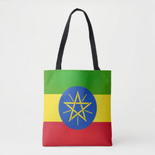 Cool Ethiopia Flag Mode Tote Bag