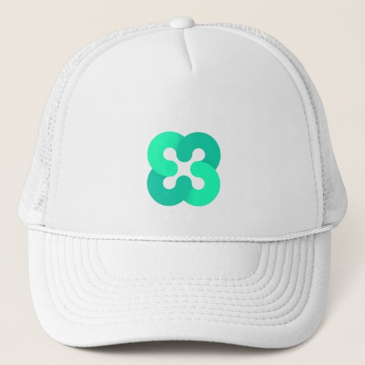 Cool Ethos Cryptocurrency Coin Sign Trucker Pet (Voorkant)
