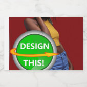 COOL! Etiket van de voedselcontainer (3 "x 2") - S (Enkel label)