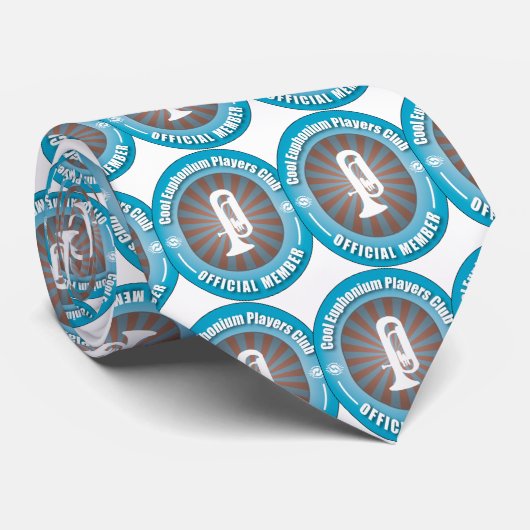 Cool Euphonium Players Club Stropdas (Opgerold)