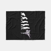 Cool Evolution Taekwondo Karate Aikido Ju Jutsu Fleece Deken (Voorkant (Horizontaal))