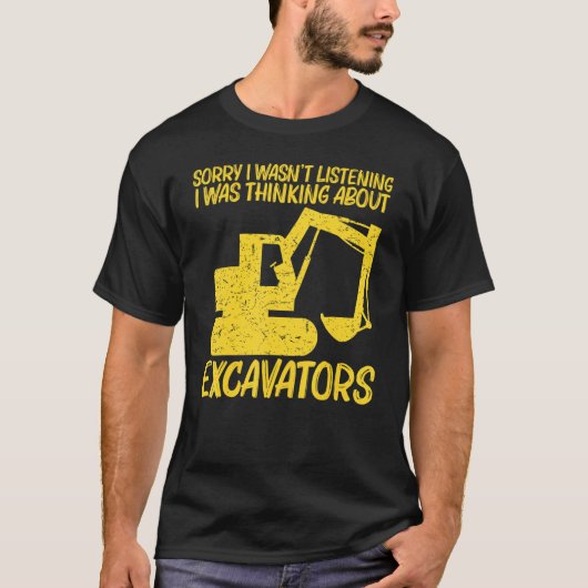 Cool Excavator For Men Women Heavy Equipment Opera T-shirt (Voorkant)