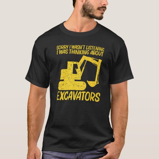 Cool Excavator For Men Women Heavy Equipment Opera T-shirt (Voorkant)