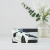 Cool Exotic Auto Thema Visitekaartjes (Staand voorkant)