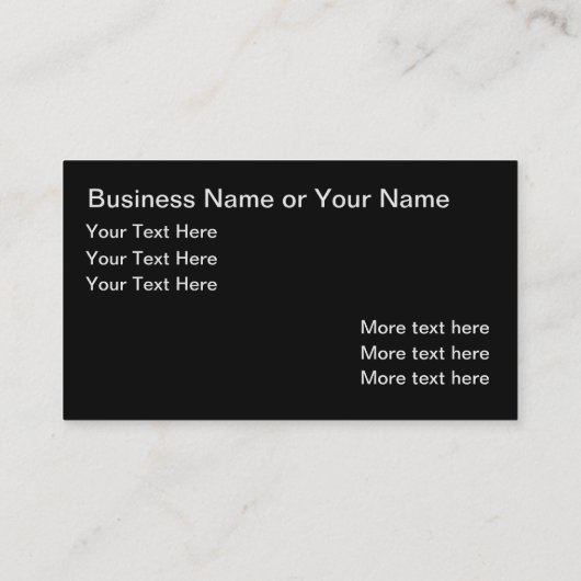 Cool Exotic Auto Thema Visitekaartjes (Achterkant)