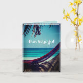 Cool Exotic Travel Bon Voyage Kaart (Gele Bloem)