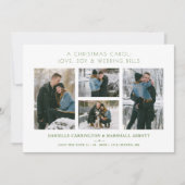 Cool Extra Minimalist Christmas Wedding 4 Photos  Save The Date (Voorkant)