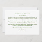 Cool Extra Minimalist Christmas Wedding 4 Photos  Save The Date (Achterkant)