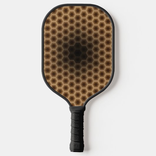 Cool Eye Catching Honeycomb Pattern Pickleball Paddle (Achterkant)