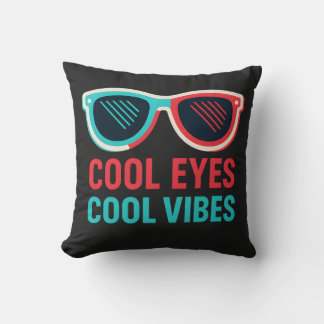 Cool Eyes Cool Vibes Retro 3D bril T-shirt Kussen