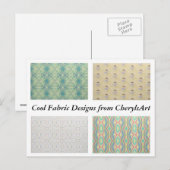 Cool Fabric-Design uit CherylsArt-Briefkaarten Briefkaart (Voorkant / Achterkant)