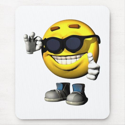 Cool Face mousepad Muismat (Voorkant)