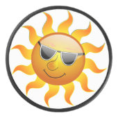 COOL FACE SUNSHINE HOCKEY PUCK (Voorkant)