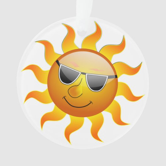 COOL FACE SUNSHINE ORNAMENT (voorkant)