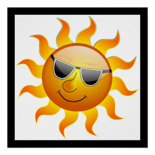 COOL FACE SUNSHINE PERFECT POSTER
