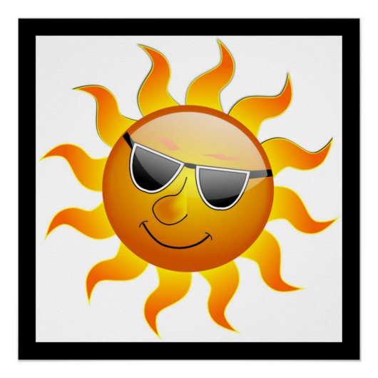 COOL FACE SUNSHINE PERFECT POSTER (Voorkant)