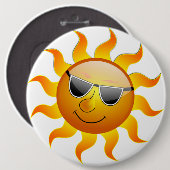 COOL FACE SUNSHINE RONDE BUTTON 6,0 CM (Voorkant /achterkant)