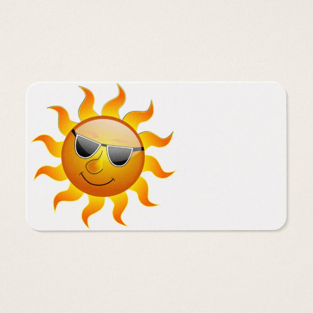COOL FACE SUNSHINE VISITEKAARTJES (Voorkant)