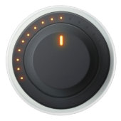 Cool Fake Volume Zwart Keramische Knop (Voorkant)