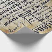 Cool Family Decoration | To My Husband Letter | Cadeaupapier (Hoek)