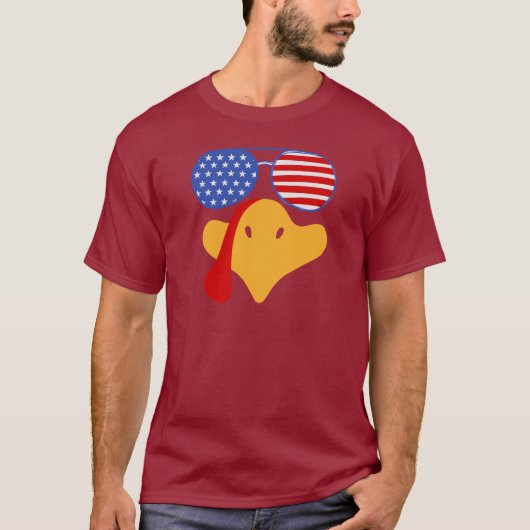 Cool Family Matching Thanksgiving Turkije Gezicht T-shirt (Voorkant)