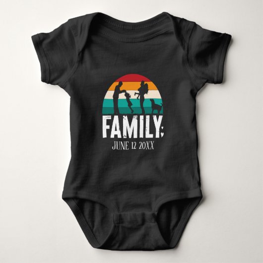 Cool Family reunion voeg naam toe Romper (Voorkant)
