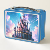 Cool Fantasy Castle Aangepaste scriptnaam (Achterkant)