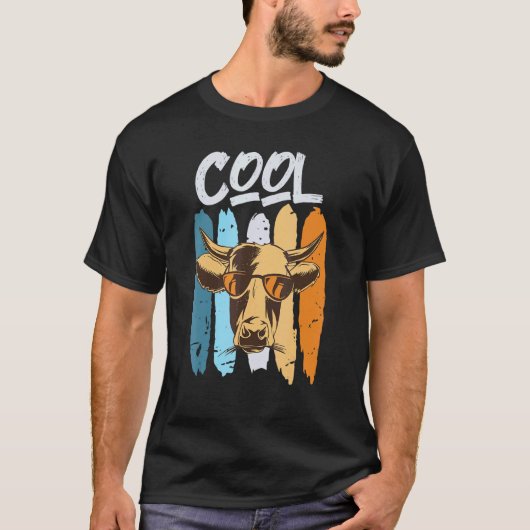 Cool Farmer  Koeirunderfokkerij T-shirt (Voorkant)