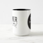 Cool Farmer Papa woord kunst toevoegen monogram Mok (Midden)