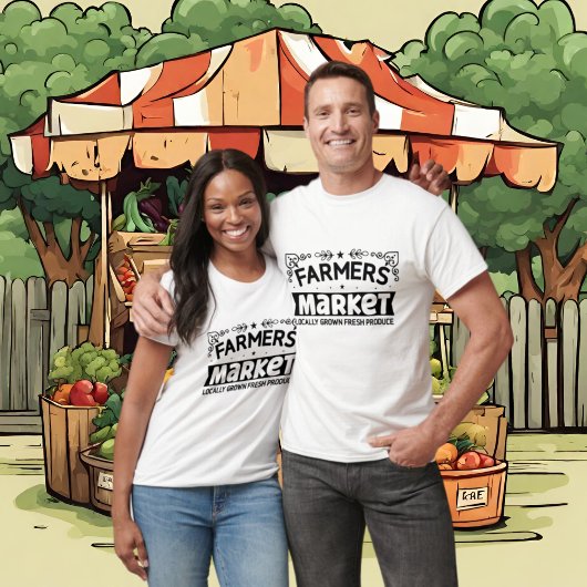 Cool Farmer's Market lokaal geteelde producten T-shirt