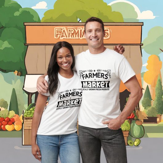 Cool Farmer's Market lokaal geteelde producten T-shirt