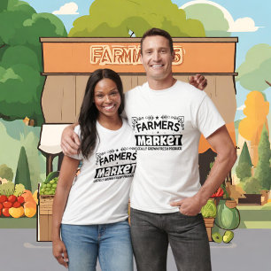 Cool Farmer's Market lokaal geteelde producten T-shirt