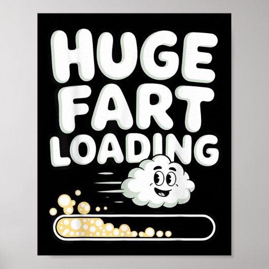 Cool Fart Costume For Men Women Farting Joke Farte Poster (Voorkant)