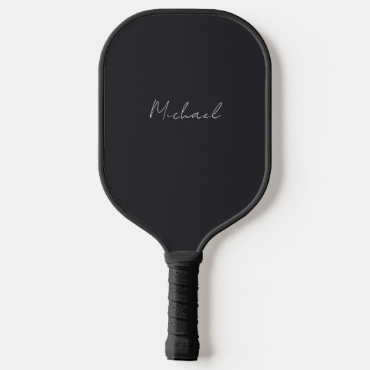 Cool Father Definition Aangepaste naam Zwart-wit Pickleball Paddle (Achterkant)