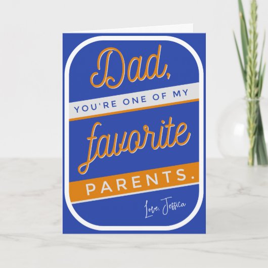 Cool fathers dagkaarten bedankkaart (Voorkant)