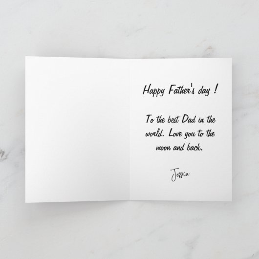 Cool fathers dagkaarten bedankkaart (Binnen)