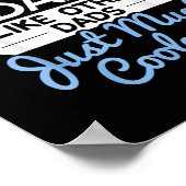 Cool Fathers Day Design Calligraphy Pap Poster (Hoek)