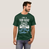Cool Fathers Day Design Ham Radio Pap T-shirt (Voorkant volledig)