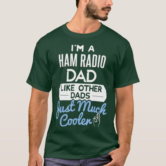 Cool Fathers Day Design Ham Radio Pap T-shirt (Voorkant)