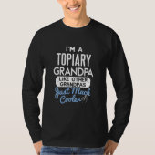 Cool Fathers Day Topiary Grandpa T-shirt (Voorkant)