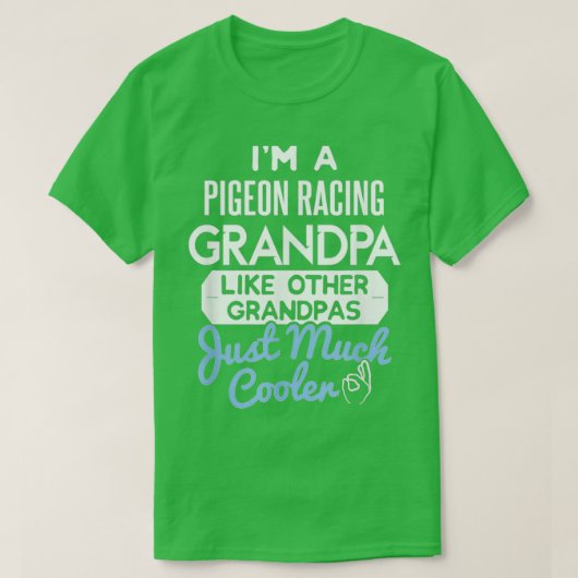 Cool Fathers Design Pigeon Racing Grandpa T-shirt (Design voorkant)
