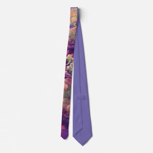 Cool Fauvism Impressionisme Wine Grapes Stropdas (Achterkant)