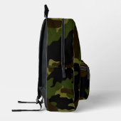 Cool Faux Doek Groen Camo Militair Bedrukte Rugzak (Links)