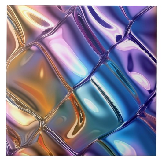 Cool faux folie patroon tegeltje (Voorkant)