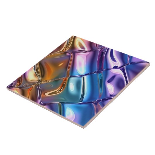 Cool faux folie patroon tegeltje (Zijkant)