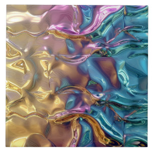 Cool faux folie patroon tegeltje