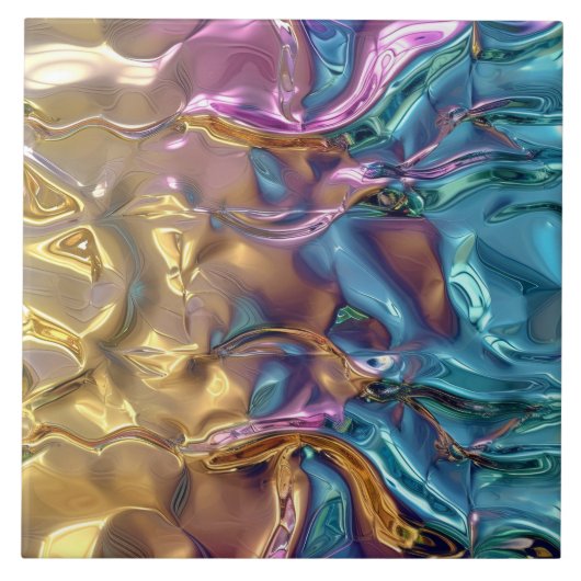 Cool faux folie patroon tegeltje (Voorkant)