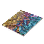 Cool faux folie patroon tegeltje (Zijkant)