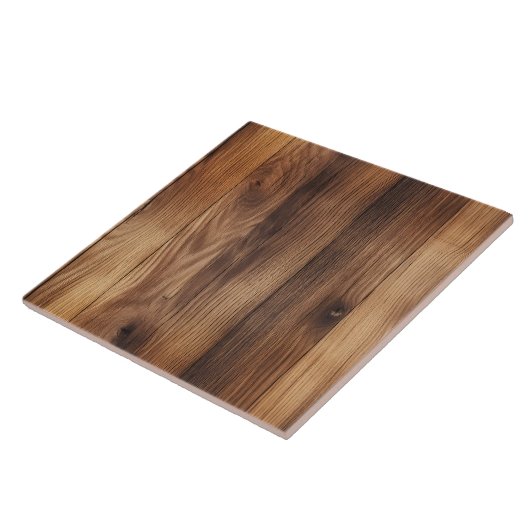 Cool faux hout patroon tegeltje (Zijkant)