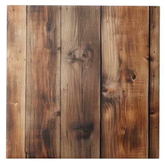 Cool faux hout patroon tegeltje (Voorkant)